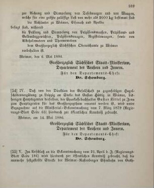 55. Ministerial-Bekanntmachung, die Ausführung der vorgedachten Bahn hinsichtlich der berührt werdenden Fluren etc. betreffend