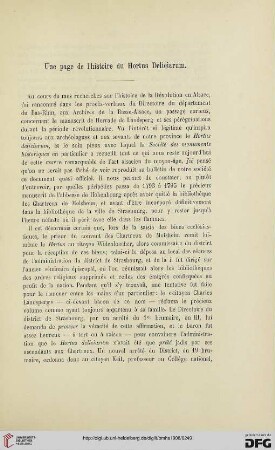 2.Ser. 22.1908: Une page de l'histoire du Hortus Deliciarum