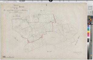 Westerkappeln (Westerkappeln), Zusammenlegung Sennlich, Urkarte I Flur 18 Barrendick