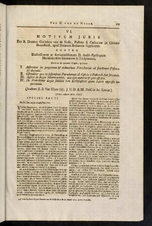 189-227, VI. Motivum Juris.