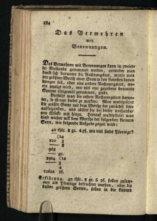 Das Vermehren mit Benennungen