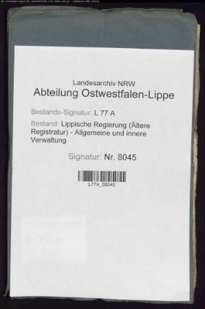 Anstellungsgesuche als Wegeaufseher