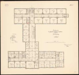 Unterrichtsanstalt des Kunstgewerbemuseums, Berlin Erweiterung: Grundriss 2. OG 1:100