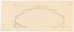 Sporthalle, Berlin: Schnitt mit Details 1:200