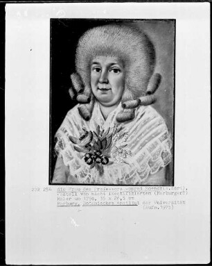 Die Ehefrau von Conrad Moench (1744-1805), Professor der Botanik in Marburg