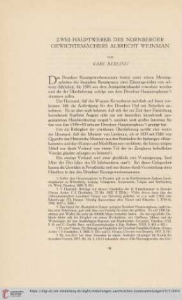 6: Zwei Hauptwerke des Nürnberger Gewichtemachers Albrecht Weinman