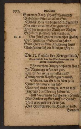 Die 23. Gebür der Kriegsleute ...