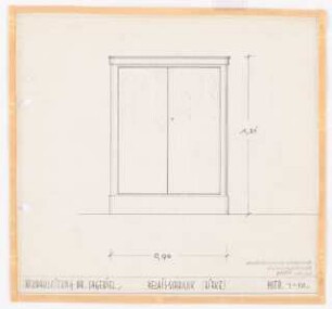 Reichsluftfahrtministerium, Berlin: Relaisschrank: Ansicht 1:10