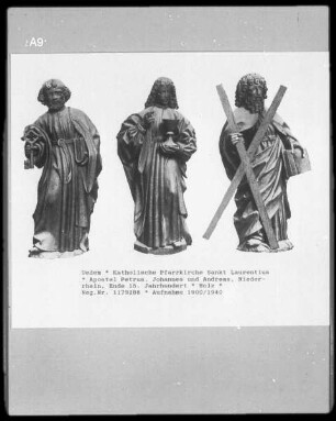 Apostel Petrus, Johannes und Andreas