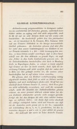 Glossae Lindenbrogianae.