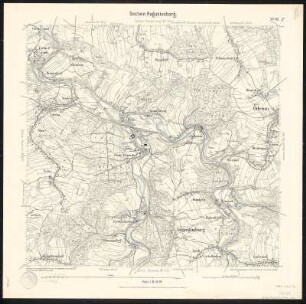 Äquidistantenkarte 97 : Section Augustusburg, 1911 : Section Augustusburg. - 1:25000. - Leipzig: Giesecke & Devrient, 1911. - 1 Kt.