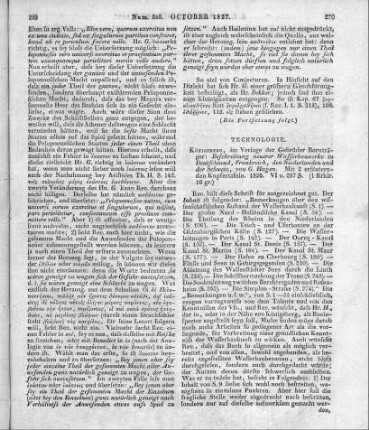 Hagen, G. H. L.: Beschreibung neurer Wasserbauwerke in Deutschland, Frankreich, den Niederlanden und der Schweiz. Königsberg: Bornträger 1826