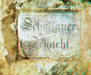 Gangtafel des Schöffauer Schachtes im Alten Tiefen Fürstenstolln