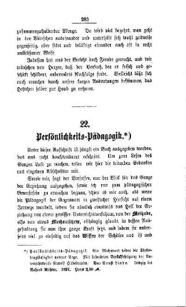 Persönlichkeits-Pädagogik