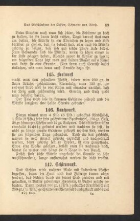 145. Bratwurst.