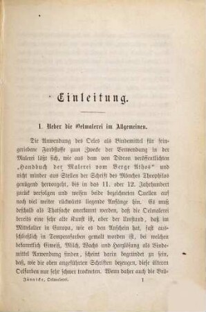 Handbuch der Oel-Malerei : nach dem heutigen Standpunkte und in vorzugsweiser Anwendung auf Landschaft und Architektur