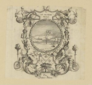 Devise mit Schneeglöckchen (Tapisseries du Roy, Kraus 1690, XXX.)