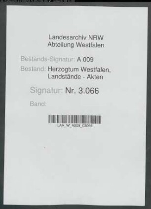 Akten des Kurfürsten Maximilian Henrich betr. den Landtag 1688