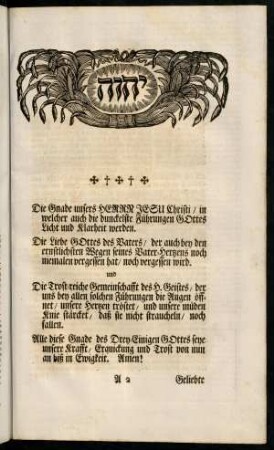 3, Die Gnade unsers HERRN JESU Christi ...