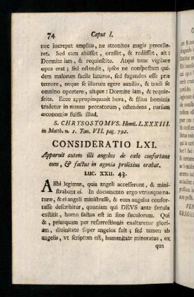 74-83, Consideratio LXI - XLV