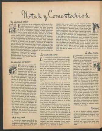 Notas y comentarios