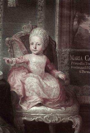 Prinzessin Maria Carolina von Parma, spätere Prinzessin von Sachsen als Kind