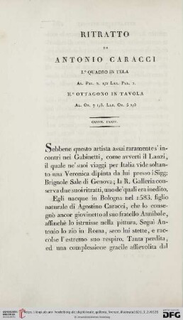 Ritratto di Antonio Caracci