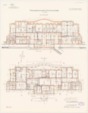 Offiziersheim Taunus, Falkenstein Hauptgebäude: Elektroinstallationssystem: Grundriss Keller, Erdgeschoss 1:100