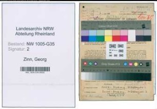 Entnazifizierung Georg Zinn , geb. 30.11.1891 (Kinobesitzer)