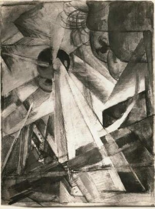 Marc, Franz. Sonnenaufgang. Tempera; 22 x 26 cm. 1914