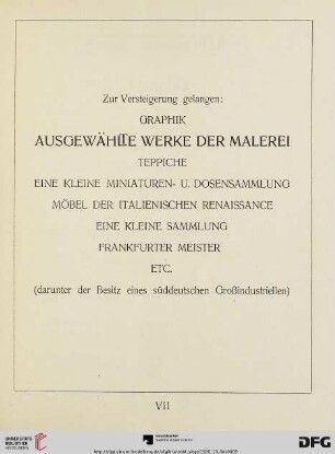 Zur Versteigerung gelangen