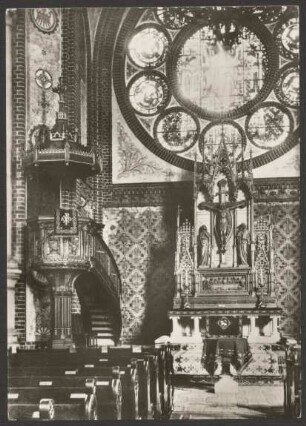 Ansichtskarte Innenansicht St.-Simeon-Kirche, Wassertorstraße [2/2]