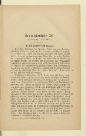 Neuhochdeutsche Zeit