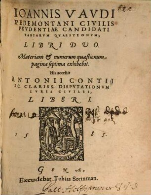 Variarum Quaestionum libri II : his acc. Contii Disputationes ...
