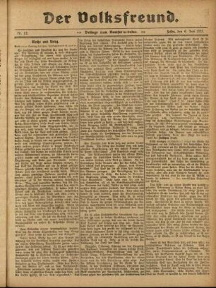 Ausgabe vom Sonntag, den 06. Juni 1915.