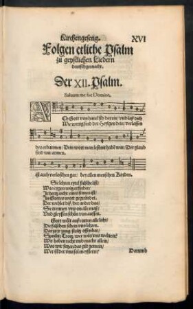 Folgen etliche Psalm zu geystlichen Liedern deutsch gemacht.