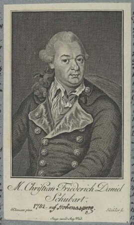 Bildnis des Christian Friederich Daniel Schubart