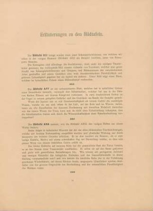 Erläuterungen zu den Bildtafeln