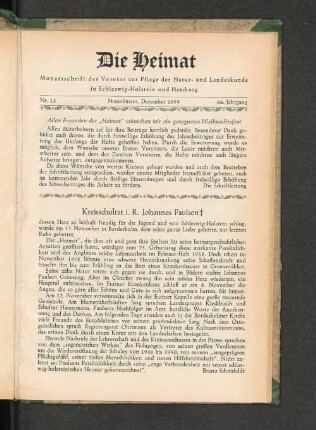 Kreisschulrat i. R. Johannes Paulsen