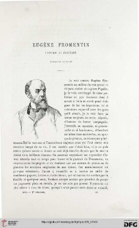 2. Pér. 17.1878: Eugène Fromentin, [1] : peintre et écrivian