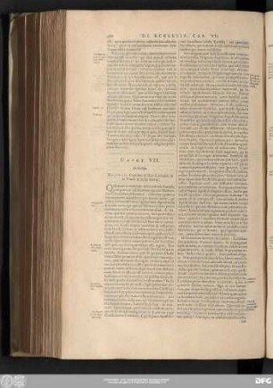 Caput VII. De Ecclesia.