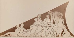 Entwurf für ein Relief: Zeichenunterricht