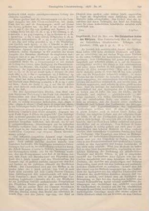 632-637 [Rezension] Engelhardt, Mor. von, Das Christenthum Justins des Märtyrers. Eine Untersuchung über die Anfänge der katholischen Glaubenslehre