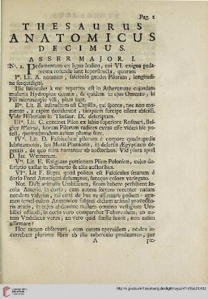 Thesaurus anatomicus decimus