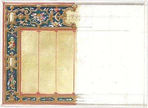 Gmelin, Leopold; Sammlung Gmelin: Handzeichnungen - Folio 5 - Dekoration (Teilansicht)