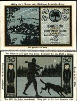 Berga 50 Pfennig, Notgeldserie