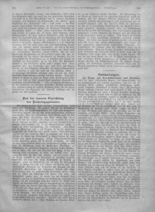 Von der inneren Einrichtung des Reichstagsgebäudes.