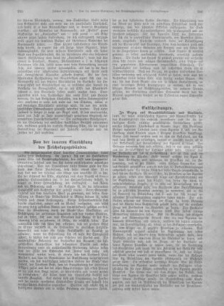 Von der inneren Einrichtung des Reichstagsgebäudes.