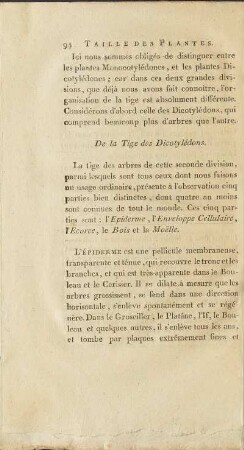 De la Tige des Dicotylédons.