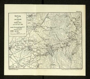 Skizze 5. Stellung bei Jarasok und Höhe 1212 vom 15.-18.11.1916.